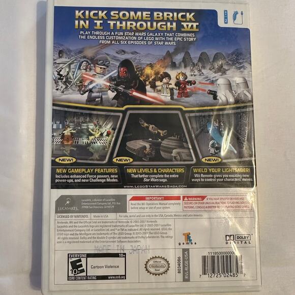 Wii Game Bundle Just Dance 3 and Lego Star Wars Complete Saga - Picture 5 of 5